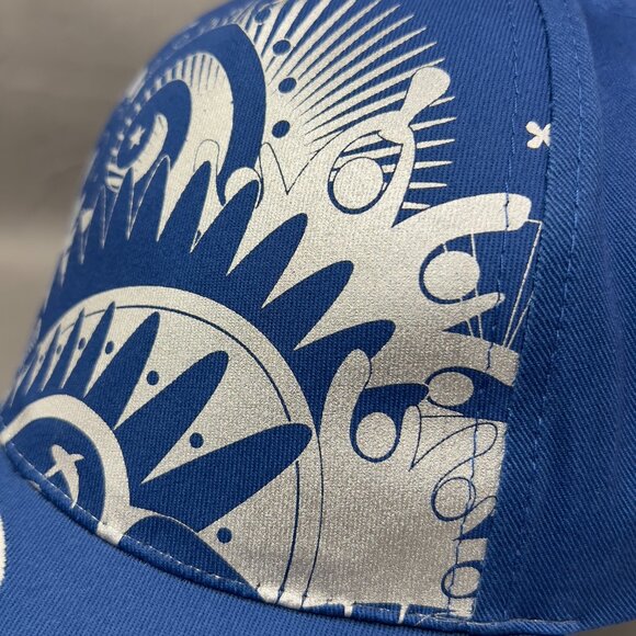 FIFA World Cup Brazil Strapback Cap Hat Blue Soccer Hyundai Souvenir Dad Mens - Picture 8 of 14